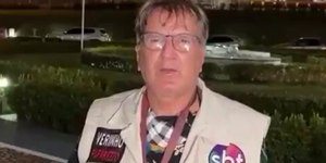 Repórter do SBT é surpreendido com declaração de amor ao vivo