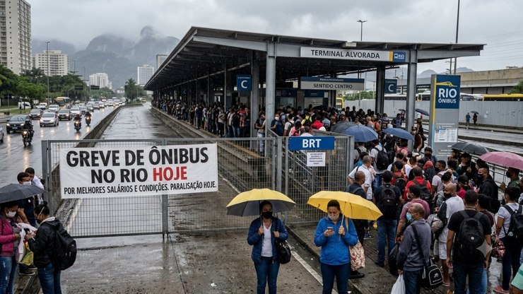 Greve de ônibus no Rio chega ao terceiro dia; TRT fará reunião