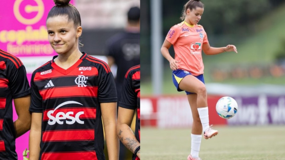 Duda Mattos, zagueira do Flamengo, se lesionou durante treino com a Seleção Brasileira Sub-20.