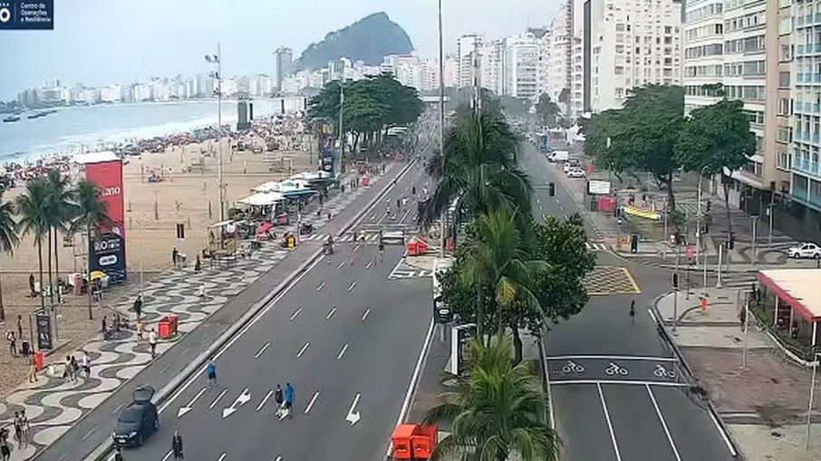 Avenida Atlântica será toda bloqueada.