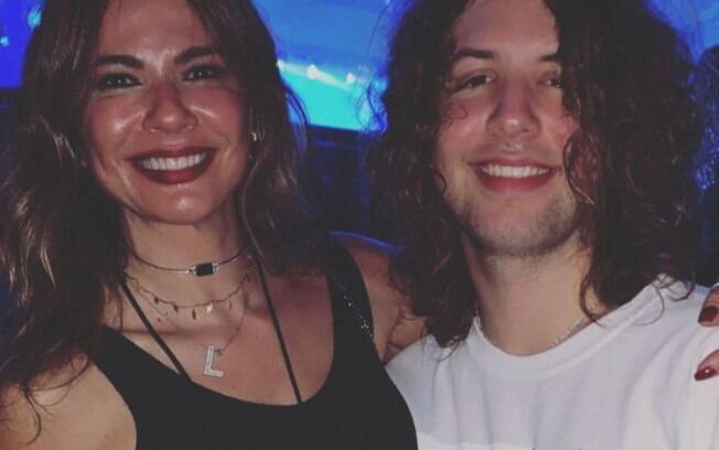 Luciana e o filho Lucas