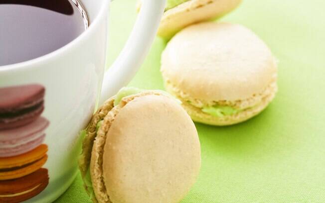 Foto da receita Macaron de pistache pronta.
