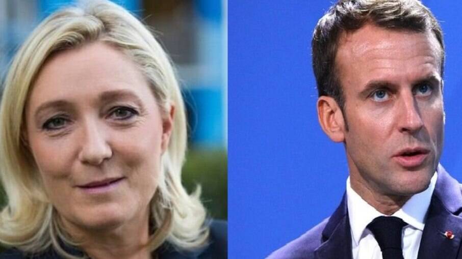 Le Pen teve um crescimento nas intenções de voto nas últimas pesquisas e chegou a um segundo turno com Macron
