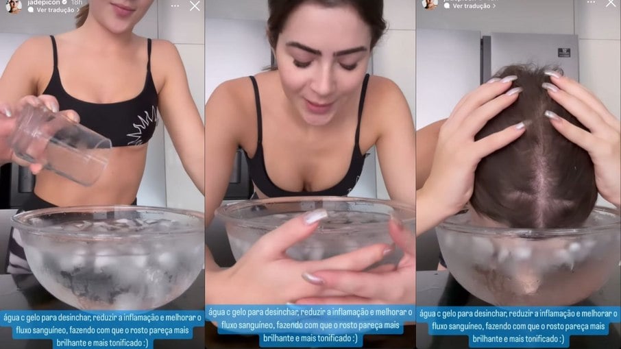 Jade Picon revelou truque de beleza nos Stories do Instagram