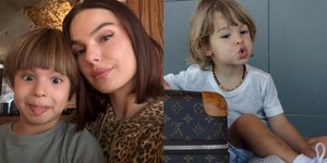 Isis Valverde é questionada pelo filho: “Está usando fralda?”