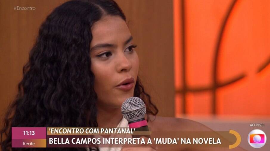 Bella Campos no 'Encontro'