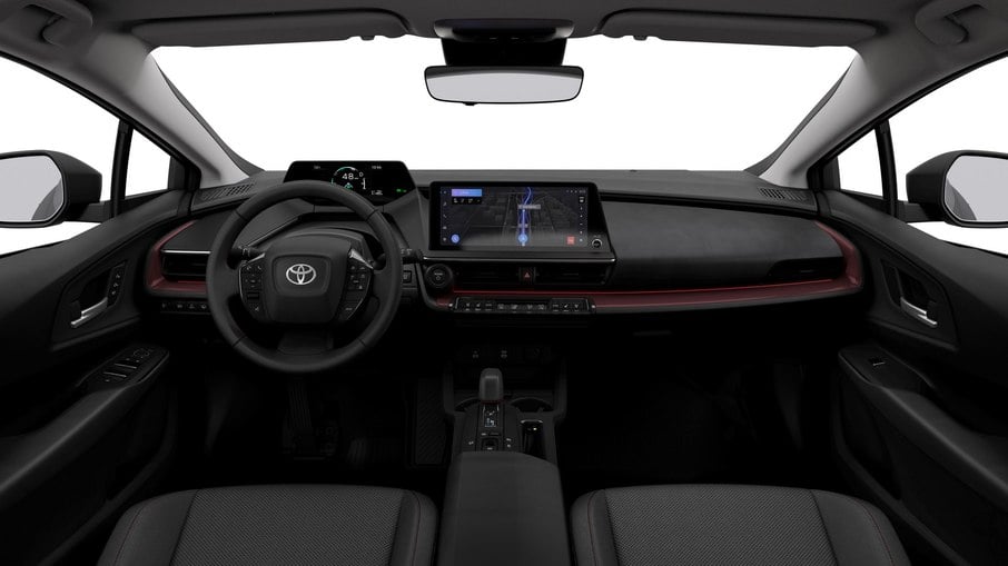 Interior do novo Prius se torna horizontal, seguindo tendência de novos eletrificados da Toyota