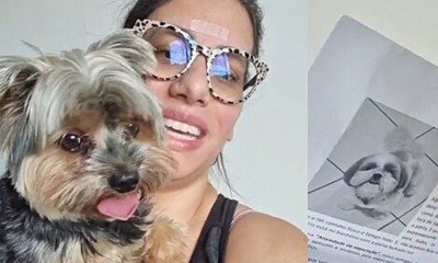 Vizinha deixa carta sobre cãozinho ansioso