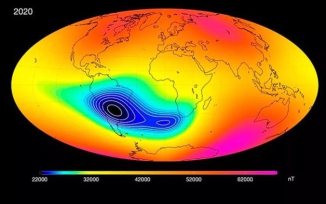 Anomalia Magnética sobre o Brasil não é preocupante