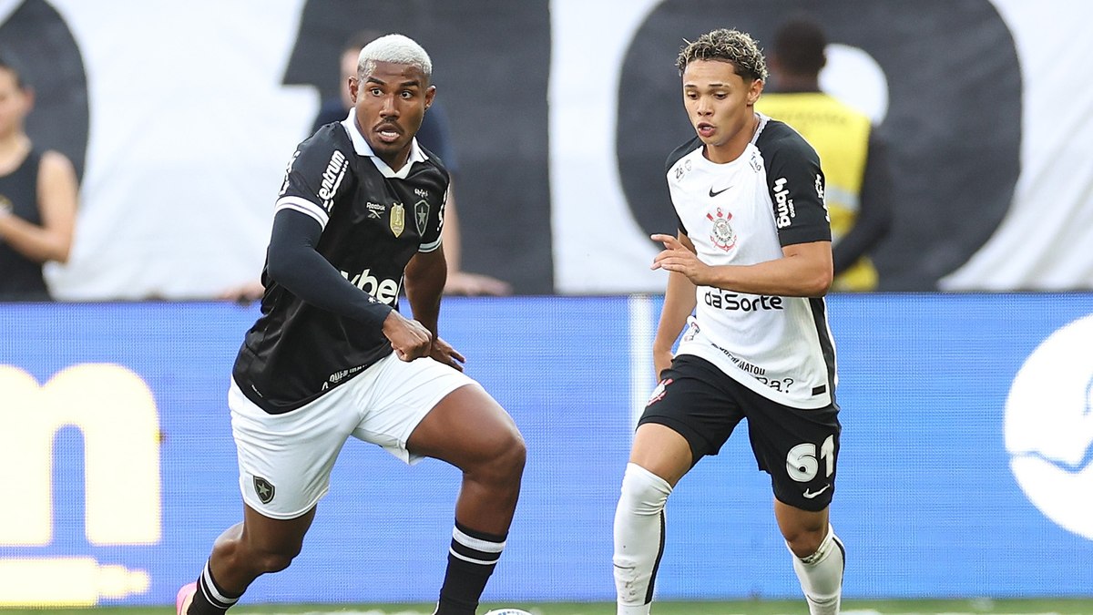 Com golaços, Corinthians e Botafogo empatam pelo Brasileirão