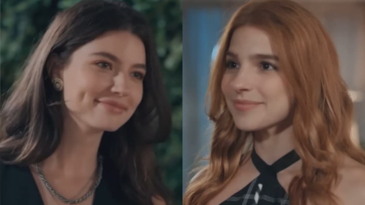 Alanis e Gabriela como Lorena e Juquinha em 'Três Graças'