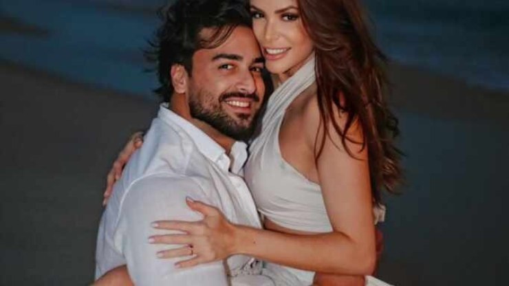 Ex-BBB Amanda Gontijo e o noivo Danilo Monteiro, curtem Trancoso, na Bahia, onde irão casar ainda este ano