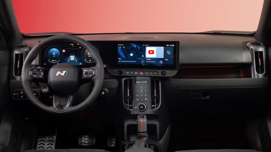 Parte interna do Hyundai Bayon