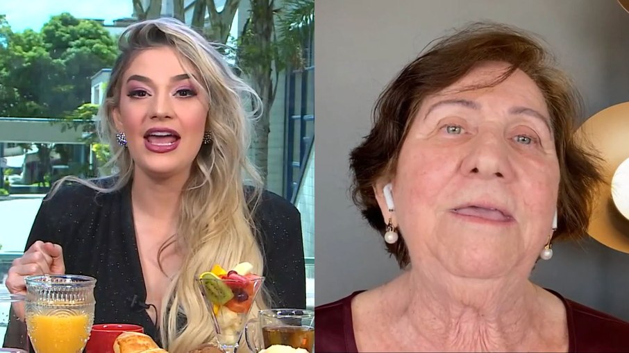 Marília Miranda e mãe, dona Graça, comentaram o 'BBB 23' no 'Mais Você'