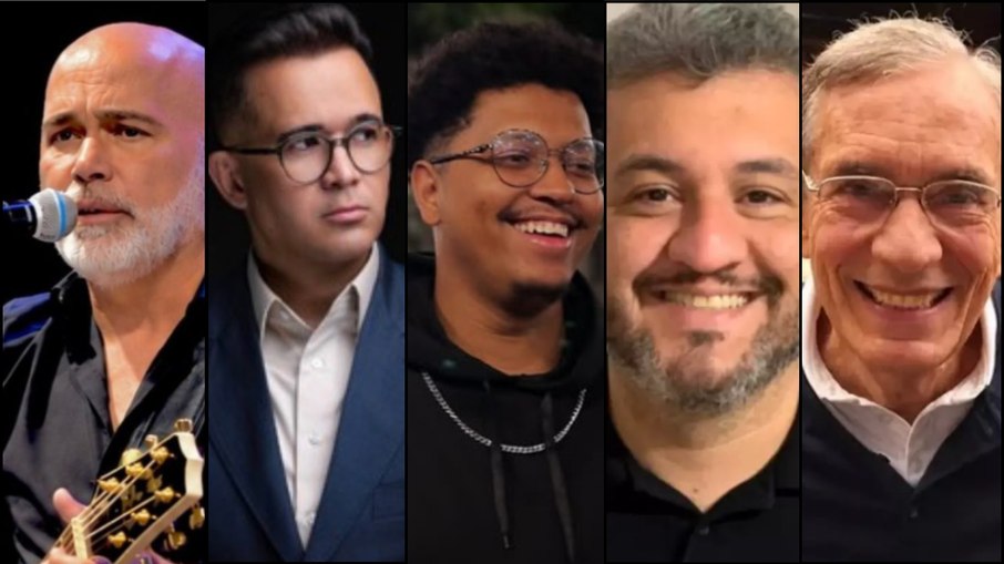 Cantor Rick Sollo, empresário Bruno Avelar, videomaker Paulo Soares, o copiloto Leopoldo Barros Teixeira e o piloto Antônio Roberto Nóbrega de Araújo  