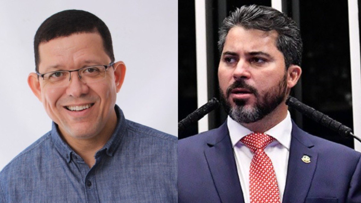 O atual governador Marcos Rocha e o senador Marcos Rogério