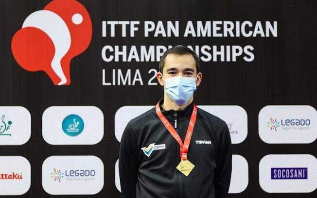 Após conquistar titulo Pan-Americano, Hugo Calderano será o quarto do mundo na próxima semana