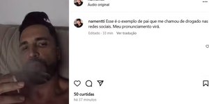 Filho rebate Latino com vídeo irônico: "Caráter é zero"
