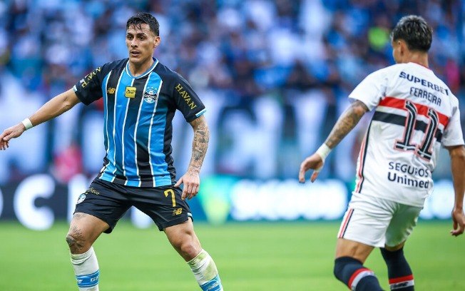 Pavón marcou o gol da vitória do Grêmio contra o São Paulo