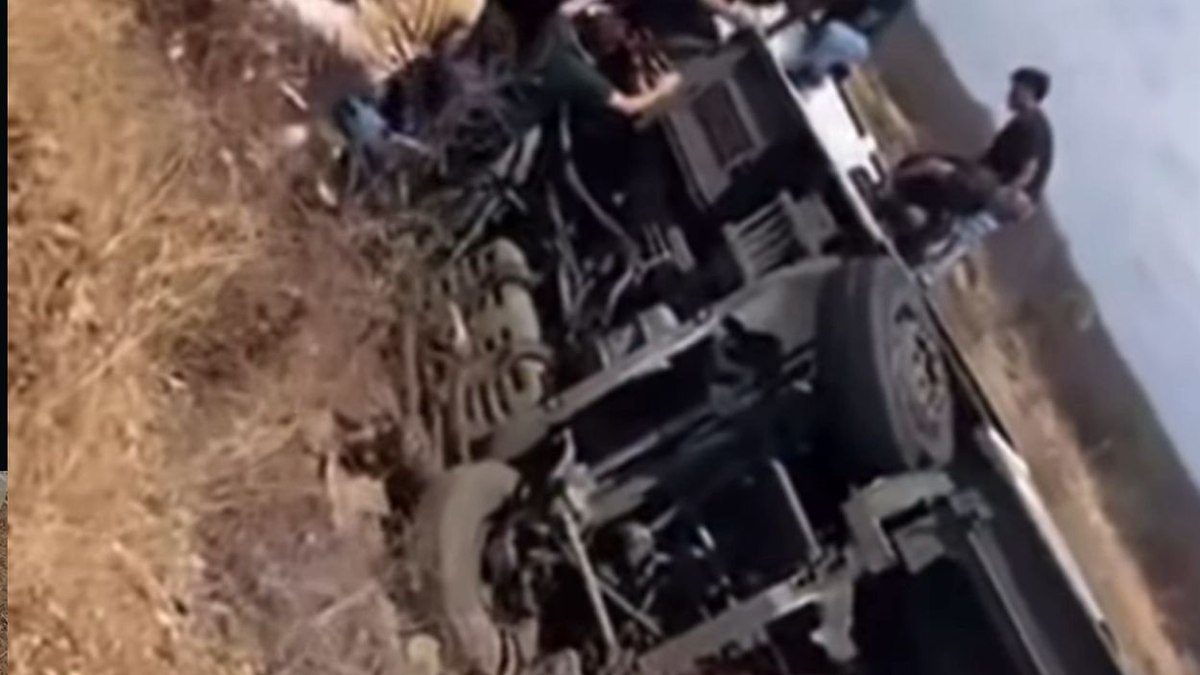 O acidente aconteceu no final da manhã de hoje