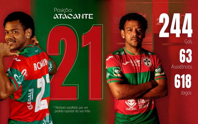 Romarinho é o novo reforço da Portuguesa para a próxima temporada