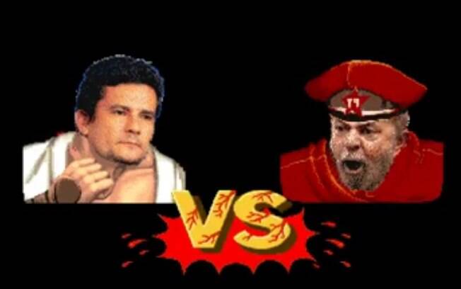 Internauta transformou Sérgio Moro e Lula em personagens do jogo Street Fighter