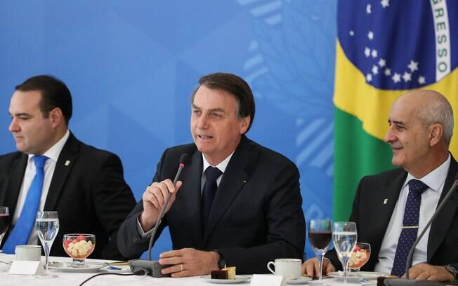 Jair Bolsonaro participou de café da manhã com parlamentares da bancada evangélica do Congresso