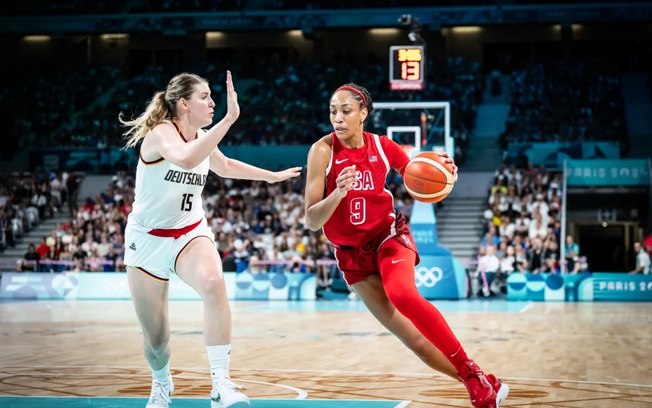 Estados Unidos superam Alemanha na briga pela liderança do Grupo C de basquete feminino Estados Unidos superam Alemanha na briga pela liderança do Grupo C de basquete feminino