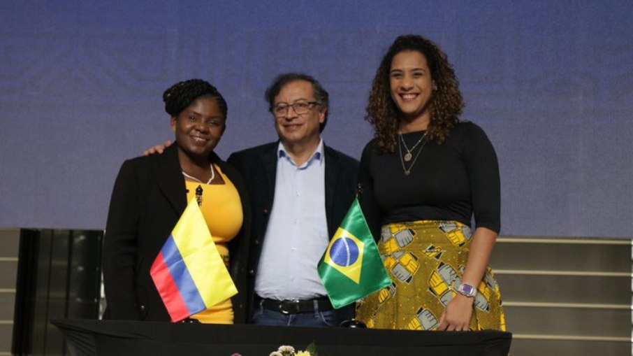 Anielle Franco e Francia Márquez, vice-presidente da Colômbia