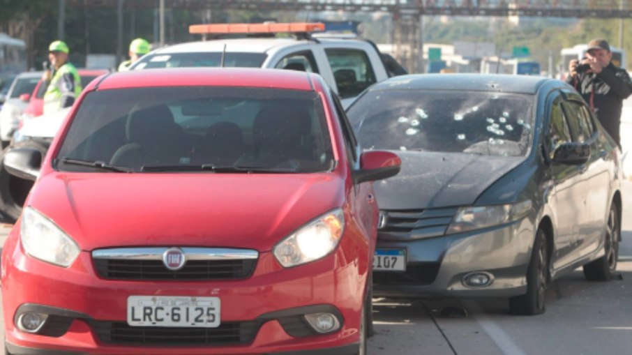 Carro alvejado na Rio de Janeiro - 01.09.2022