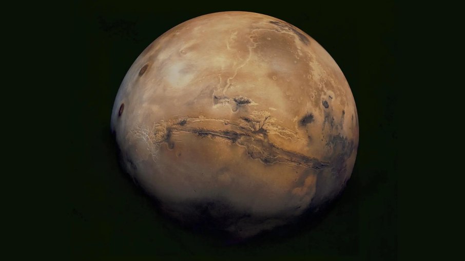 Marte, também conhecido como planeta vermelho