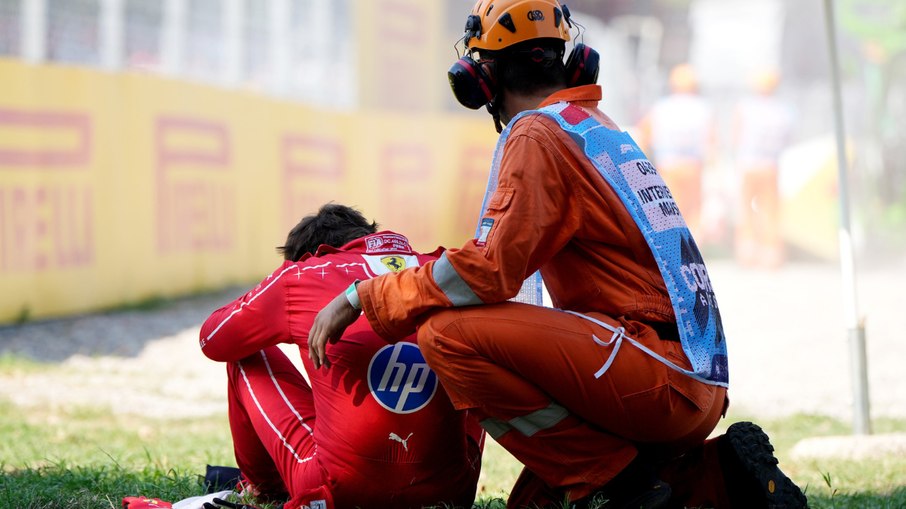 Leclerc sofreu forte batida no GP da Itália