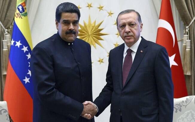 Erdogan chamou Nicolás Maduro de 