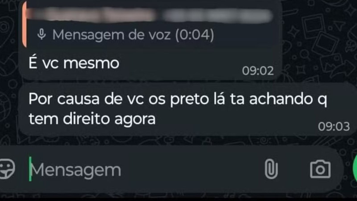 Mensagem enviada por aluno de economia da UFMT em grupo com outros estudantes Mensagem enviada por aluno de economia da UFMT em grupo com outros estudantes