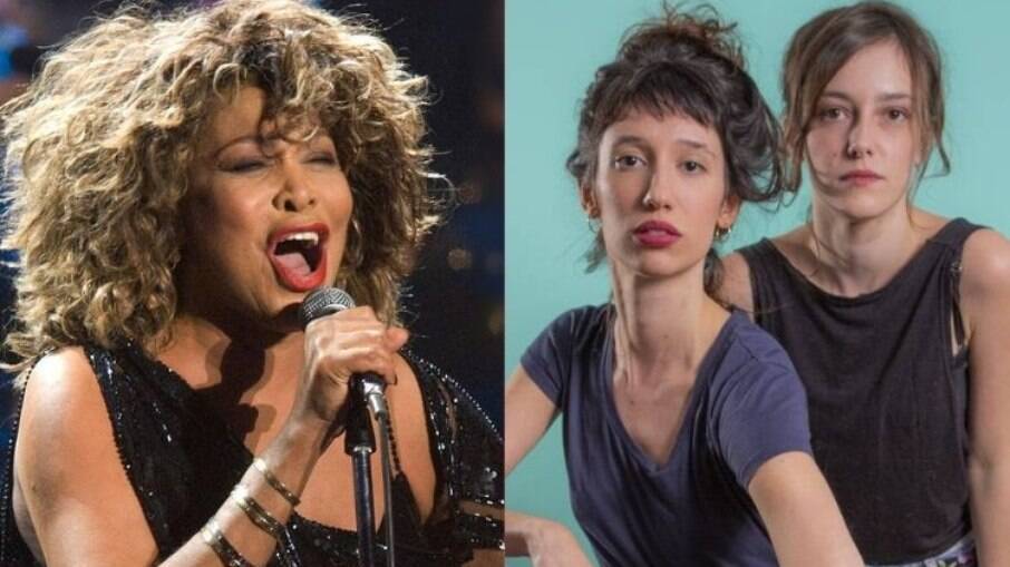Advogados de Tina Turner (esq.) pedem que 'A Vida de Tina' (dir.) não registre sua marca no ramo musical