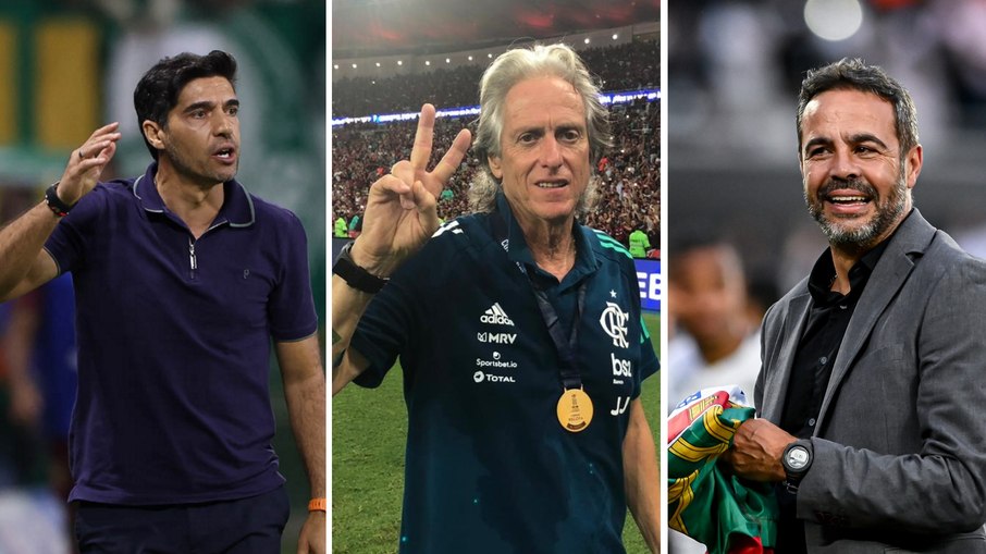 Abel Ferreira, Jorge Jesus e Artur Jorge Abel Ferreira, Jorge Jesus e Artur Jorge