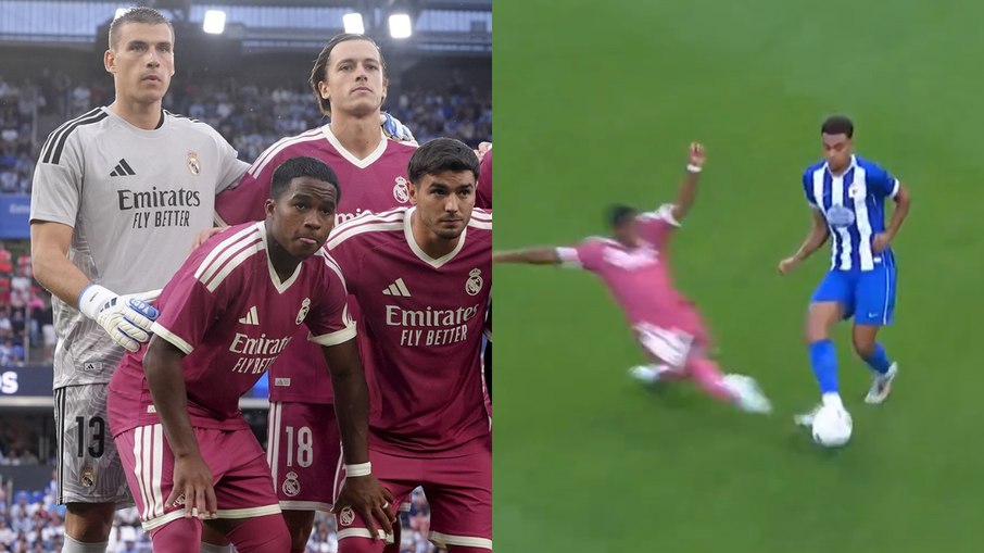 Excesso de vontade? Endrick dá entrada duríssima em jogo do Real Excesso de vontade? Endrick dá entrada duríssima em jogo do Real