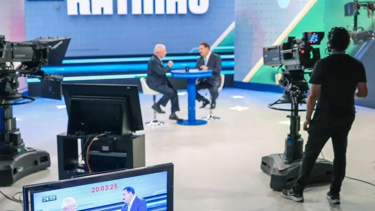 Ex-presidente e candidato à Presidência Luiz Inácio Lula da Silva em entrevista ao Programa do Ratinho, no SBT