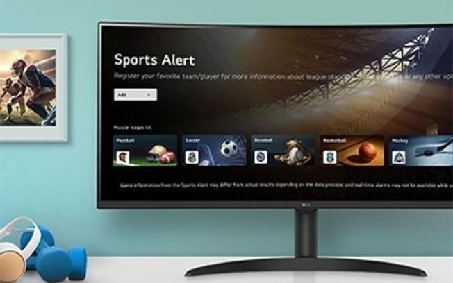 Monitores LG Smart unem trabalho e futebol na mesma tela