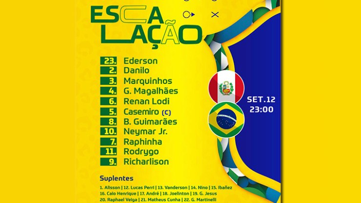 Peru x Brasil: acompanhe ao vivo o jogo da Seleção nas Eliminatórias