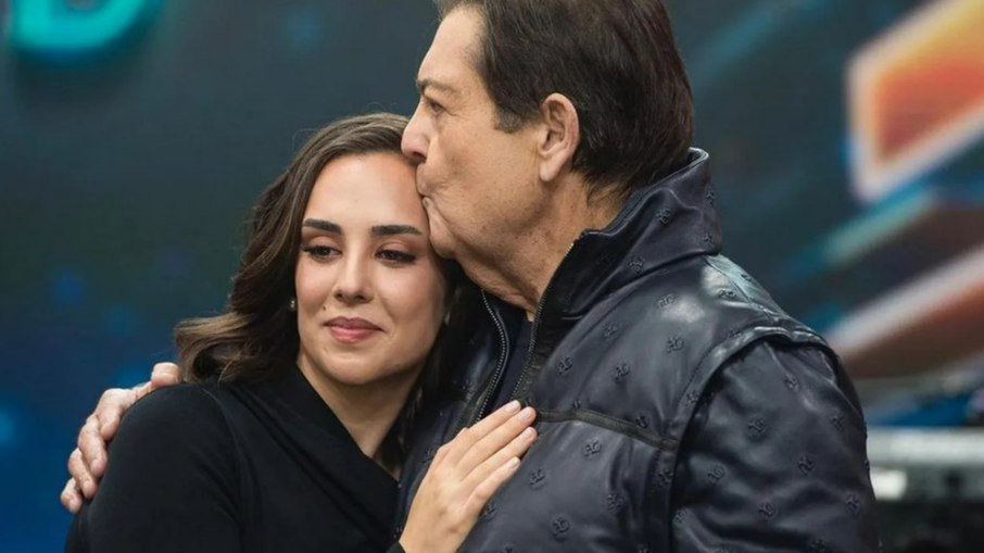 Faustão e Lara Silva
