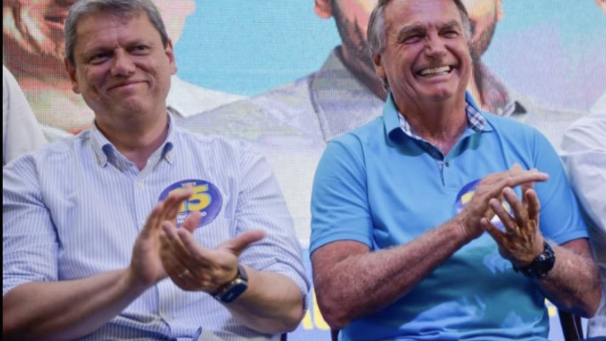 Tarcísio e Bolsonaro participam de almoço com Ricardo Nunes