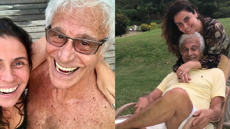 Giovanna Antonelli presta homenagem ao seu pai Hilton Prado, no Dia dos Pais.
