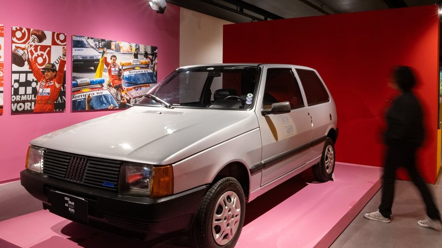 Fiat Uno Mille Electronic dado por Ayrton Senna a Adriane Galisteu em 1993 está preservado até hoje