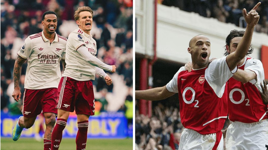 Arsenal 2025/26 pode repetir façanha do Arsenal 2003/2004, que tinha Henry como craque