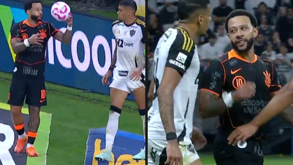 Memphis fingiu que jogaria bola em Ruan, do Atlético Memphis fingiu que jogaria bola em Ruan, do Atlético