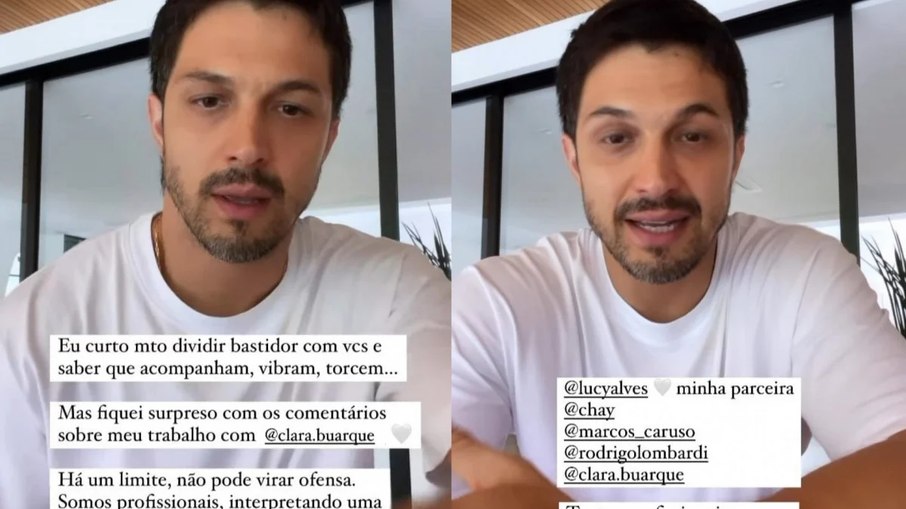 Fãs questionaram falta de registros com Lucy Alves, que formou par romântico com o ator na trama btnwhats btnfacebook btntwitter btnbookmark btncomments