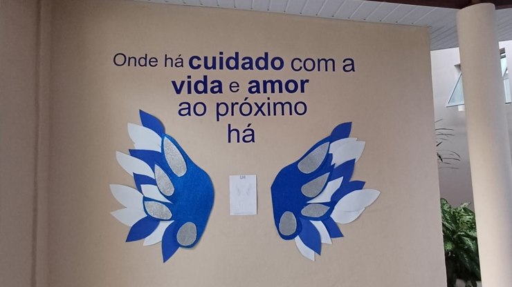 Santa Casa inaugura mural com foco em saúde e acolhimento