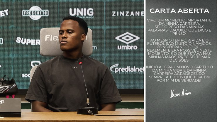 Agora no Palmeiras, Arias explica em carta declarações no Flu