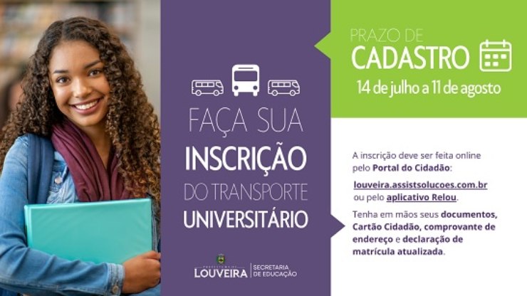 Louveira abre inscrições para transporte gratuito de estudantes